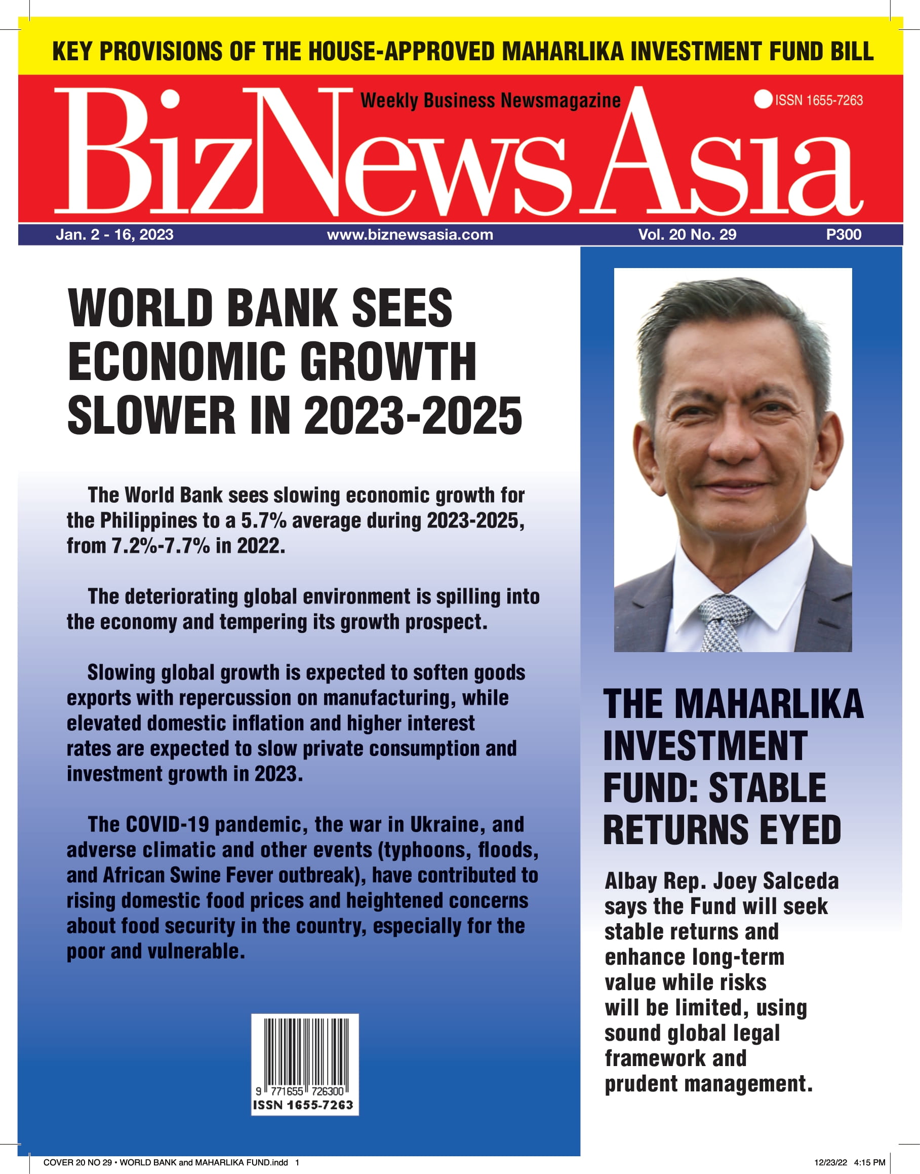 WORLD BANK SEES ECONOMIC GROWTH SLOWER