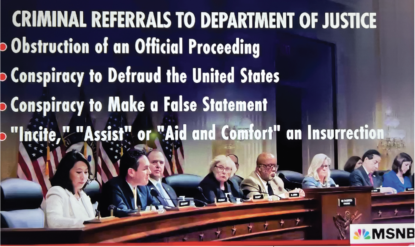REFERRALS TO THE U.S. DEPARTMENT OF JUSTICE SPECIAL COUNSEL AND HOUSE ETHICS COMMITTEE