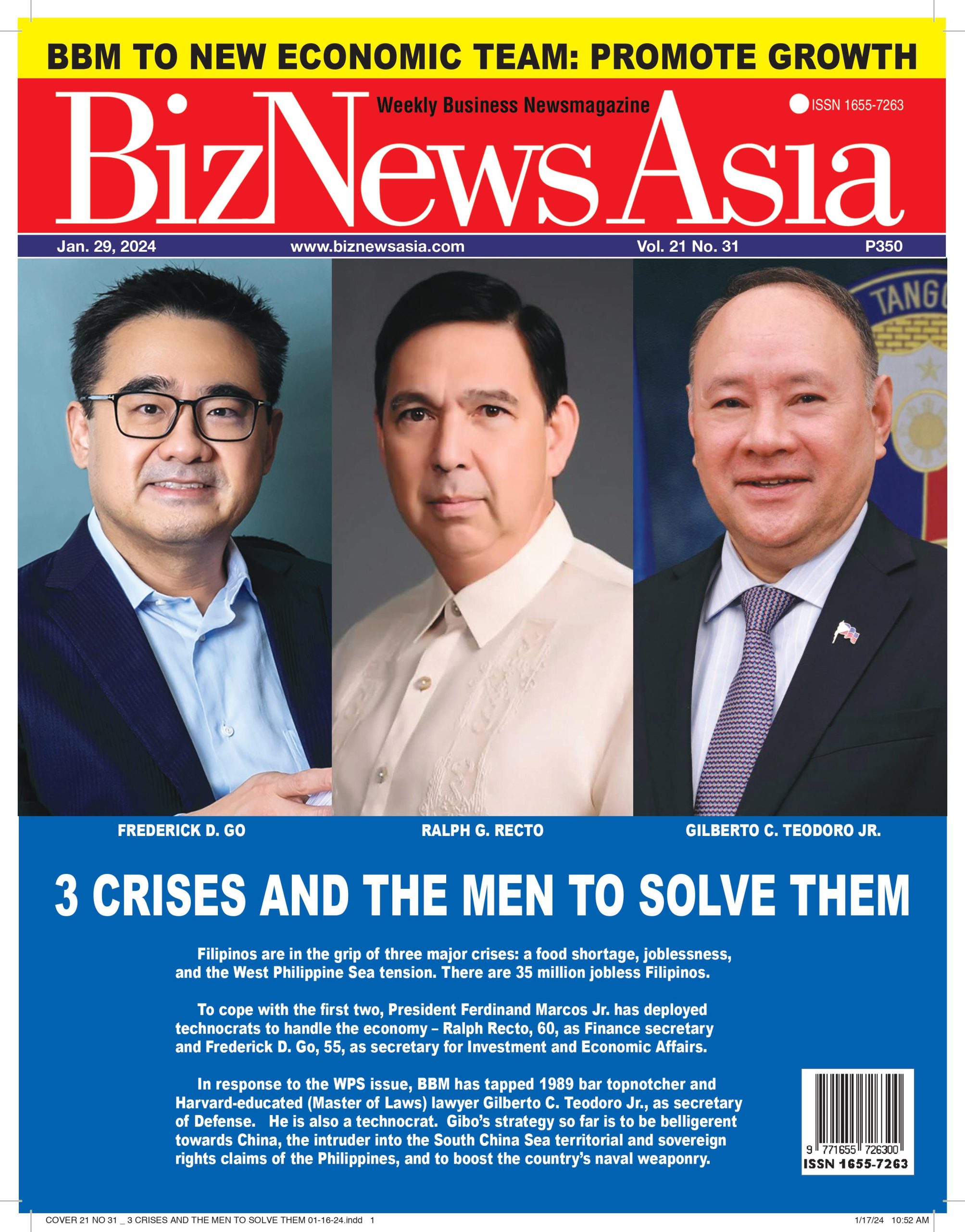 3 CRISES AND THE MEN TO SOLVE THEM