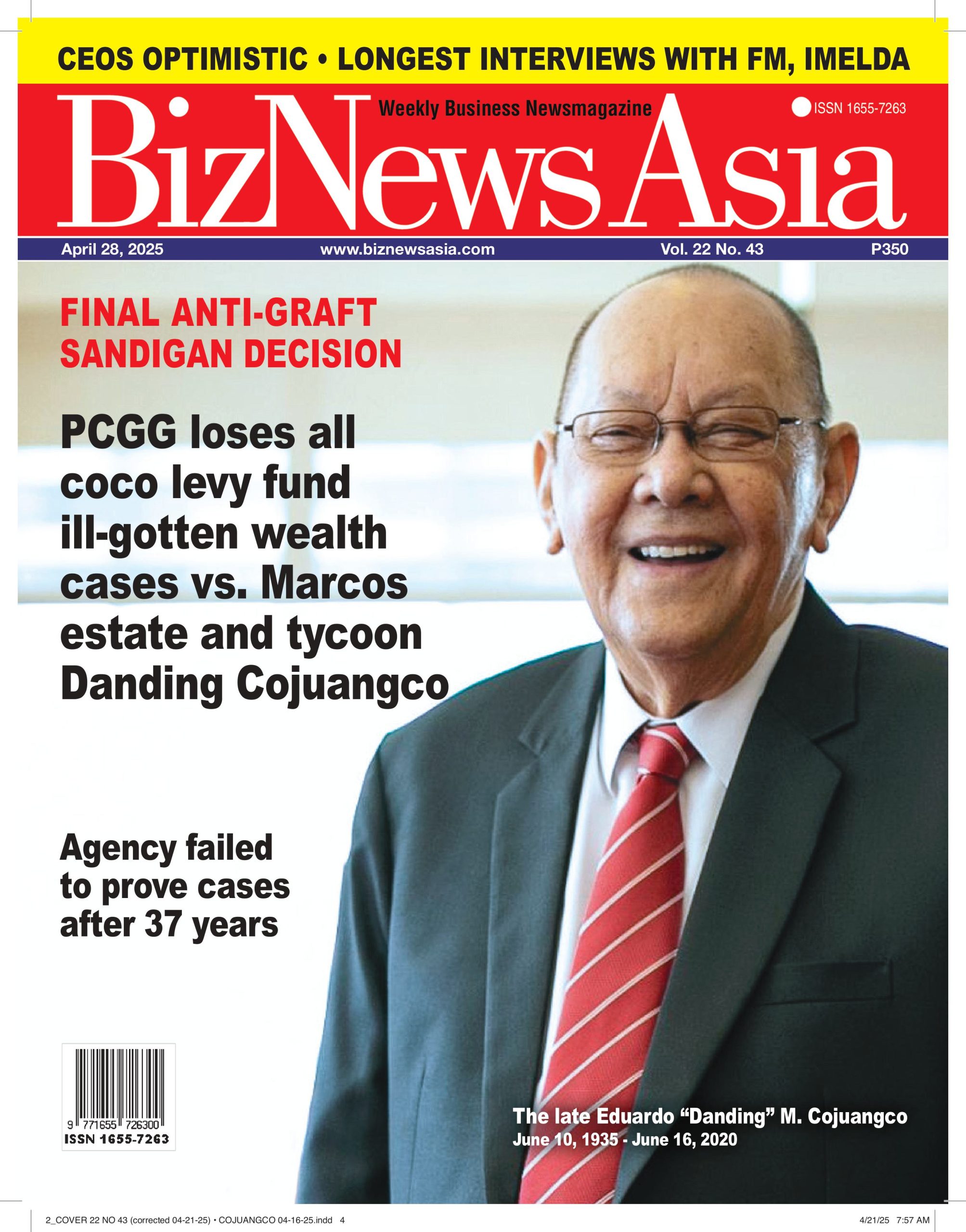Sandigan FINAL ANTI-GRAFT SANDIGAN DECISION – BizNewsAsia