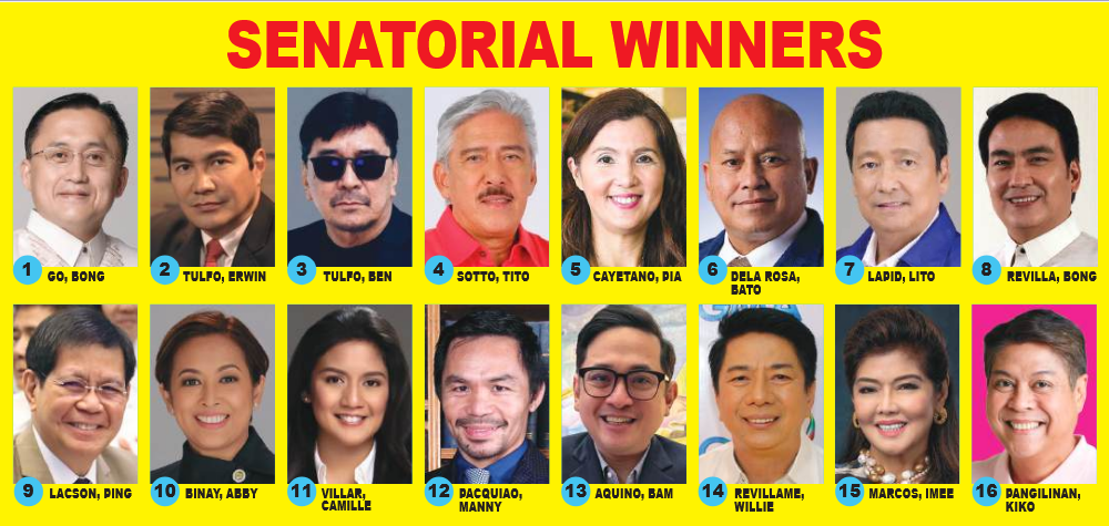 Senatorial winners